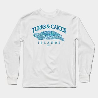 Turks & Caicos Islands Sea Turtle Long Sleeve T-Shirt